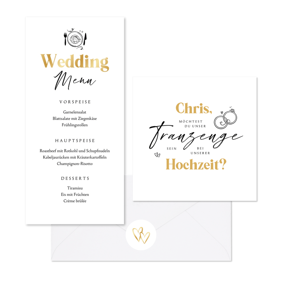 Hochzeit -Handschriftlicher Schriftzug 