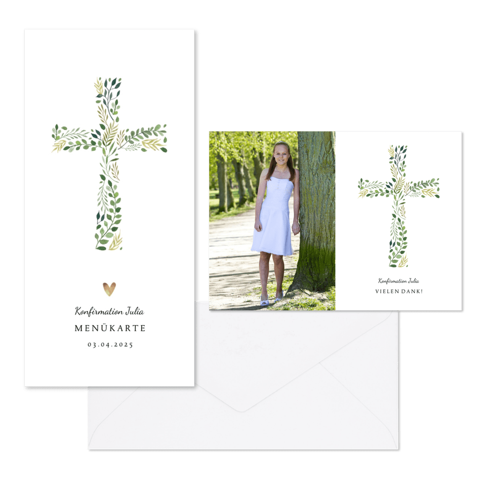 Konfirmation - Kreuz botanisch