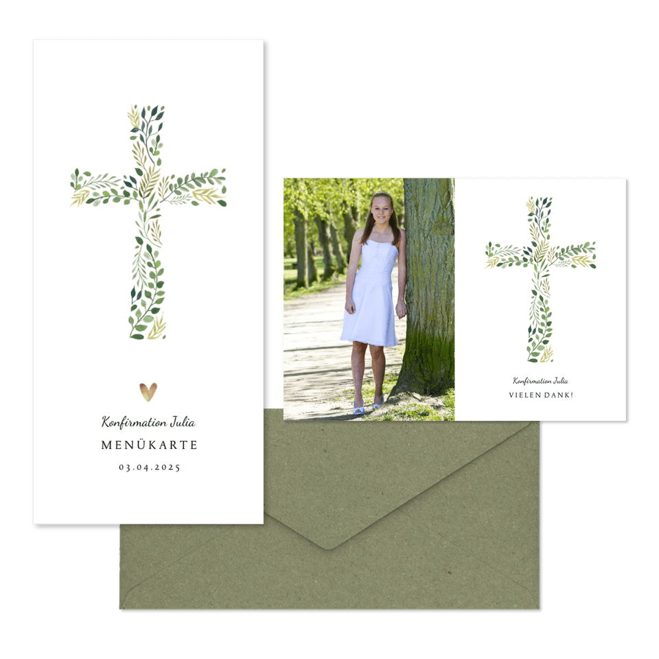 Konfirmation - Kreuz botanisch