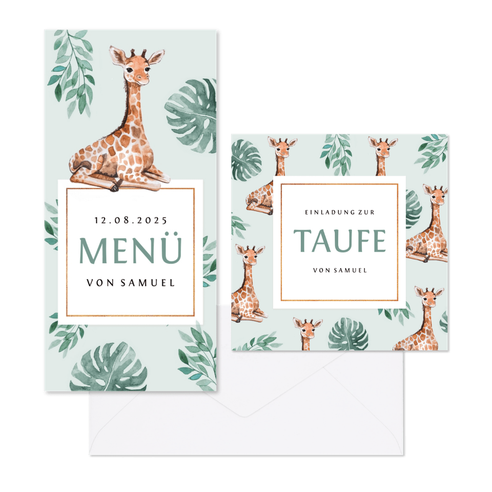 Taufe - Giraffe botanisch