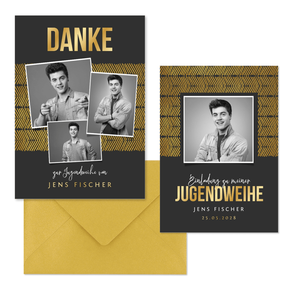 Jugendweihe - Goldstreifen
