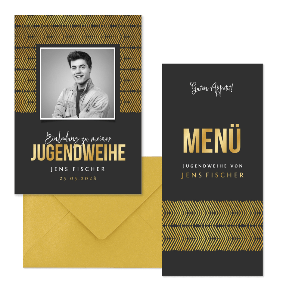 Jugendweihe - Goldstreifen