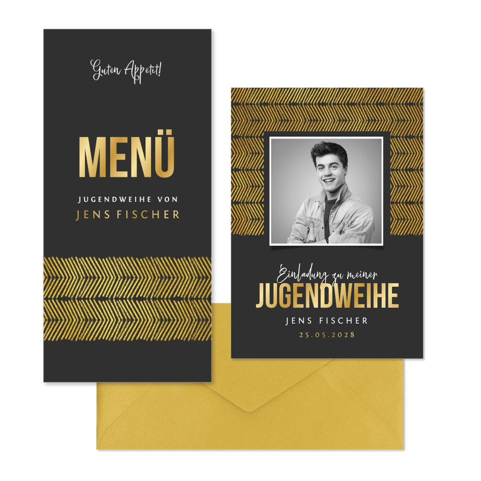 Jugendweihe - Goldstreifen