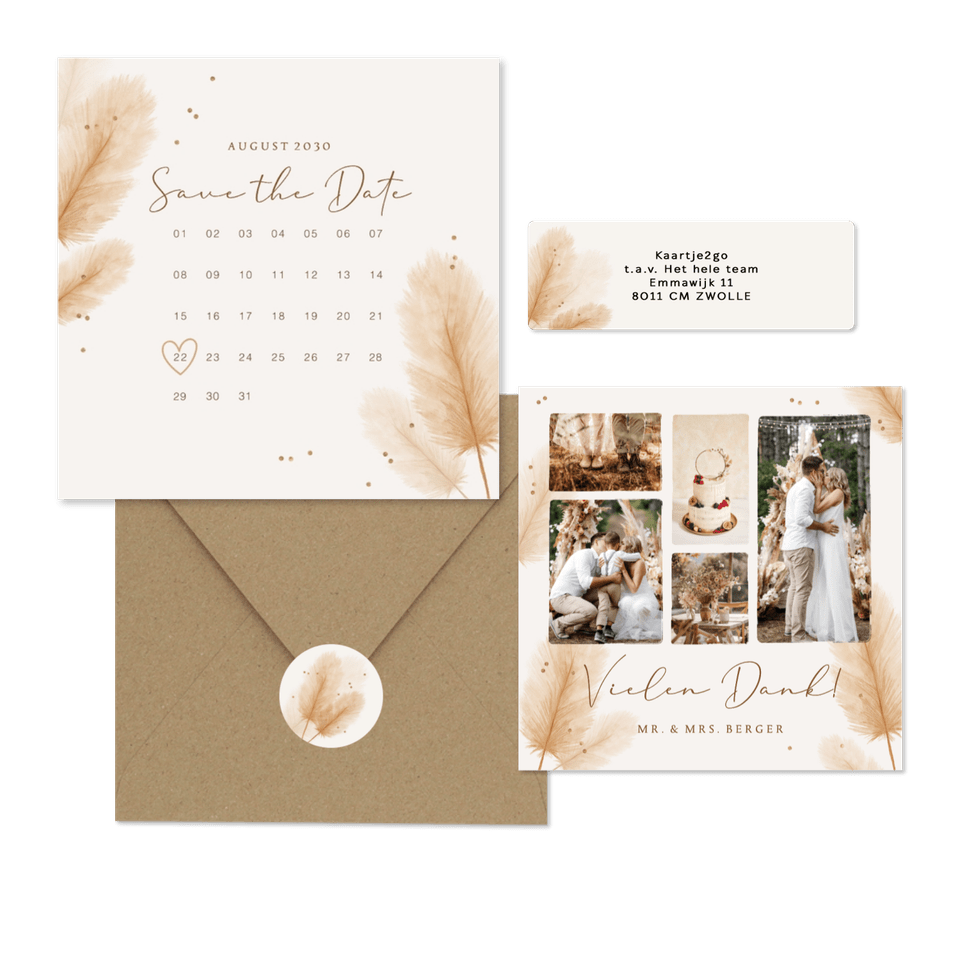 Hochzeit - Pampasgras Bohemien Hochzeit