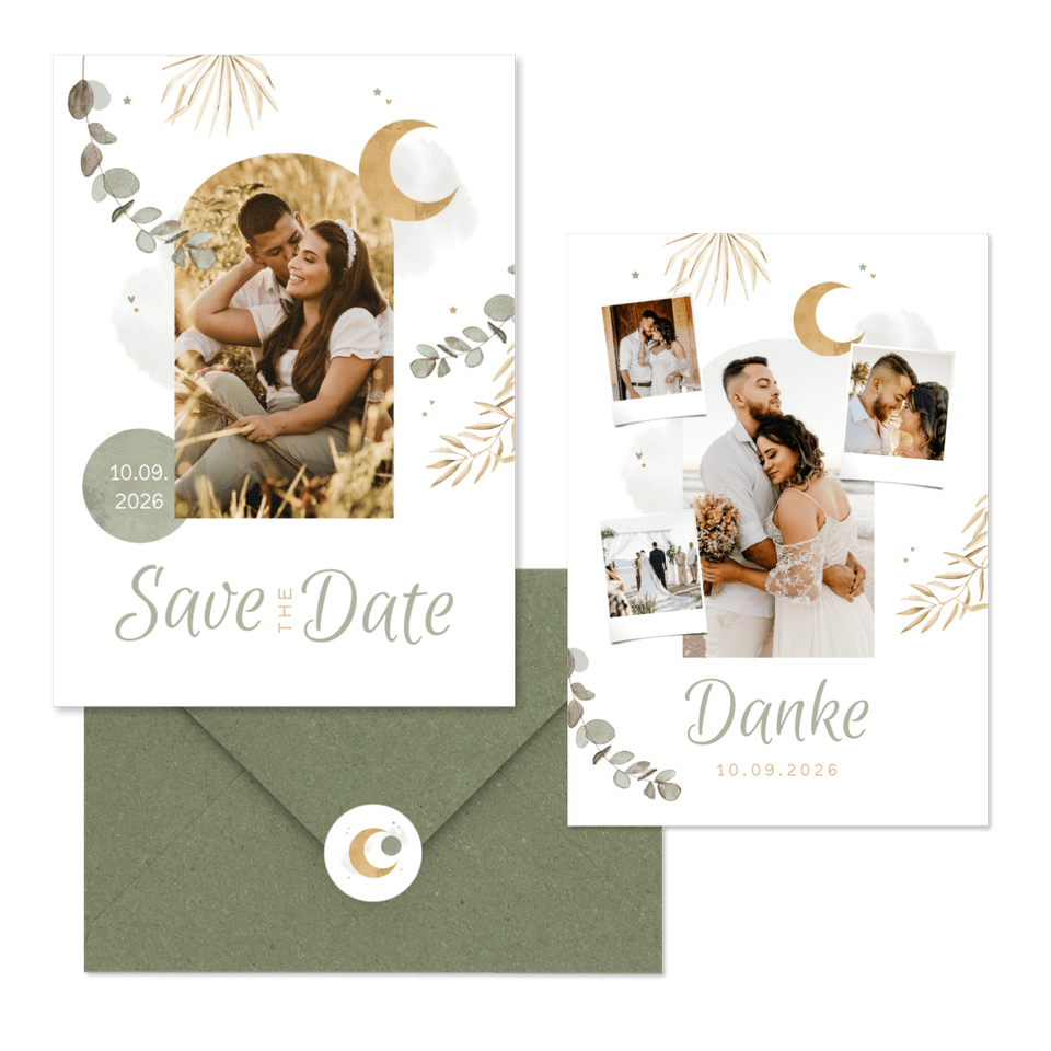 Hochzeitskartenset Arabian Vibes