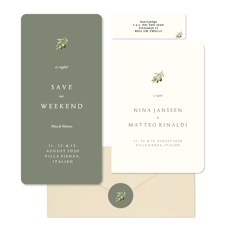 Hochzeit - Olivenzweig schlicht & einfach