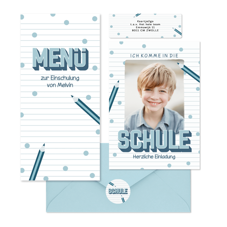 Einschulung - Bleistifte und Konfetti J