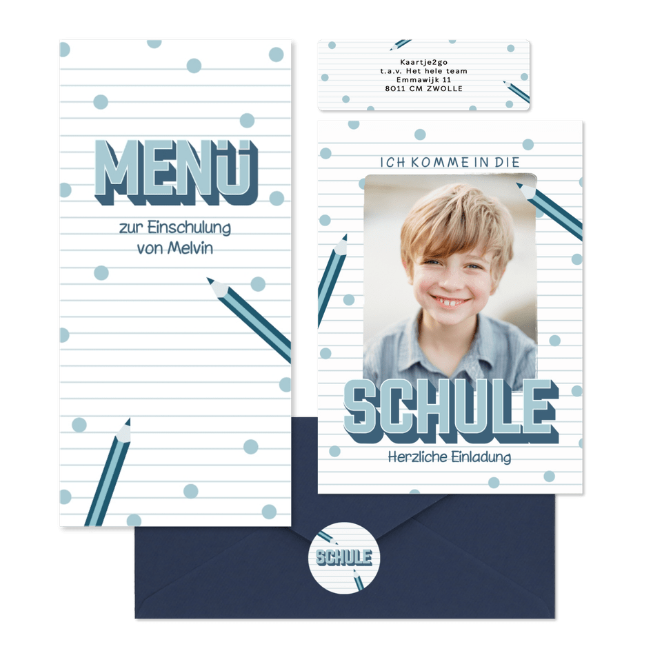 Einschulung - Bleistifte und Konfetti J