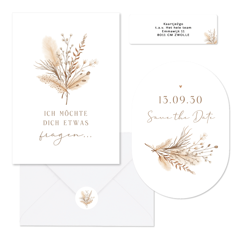 Hochzeit - Bohemien Trockenzweige Strauß