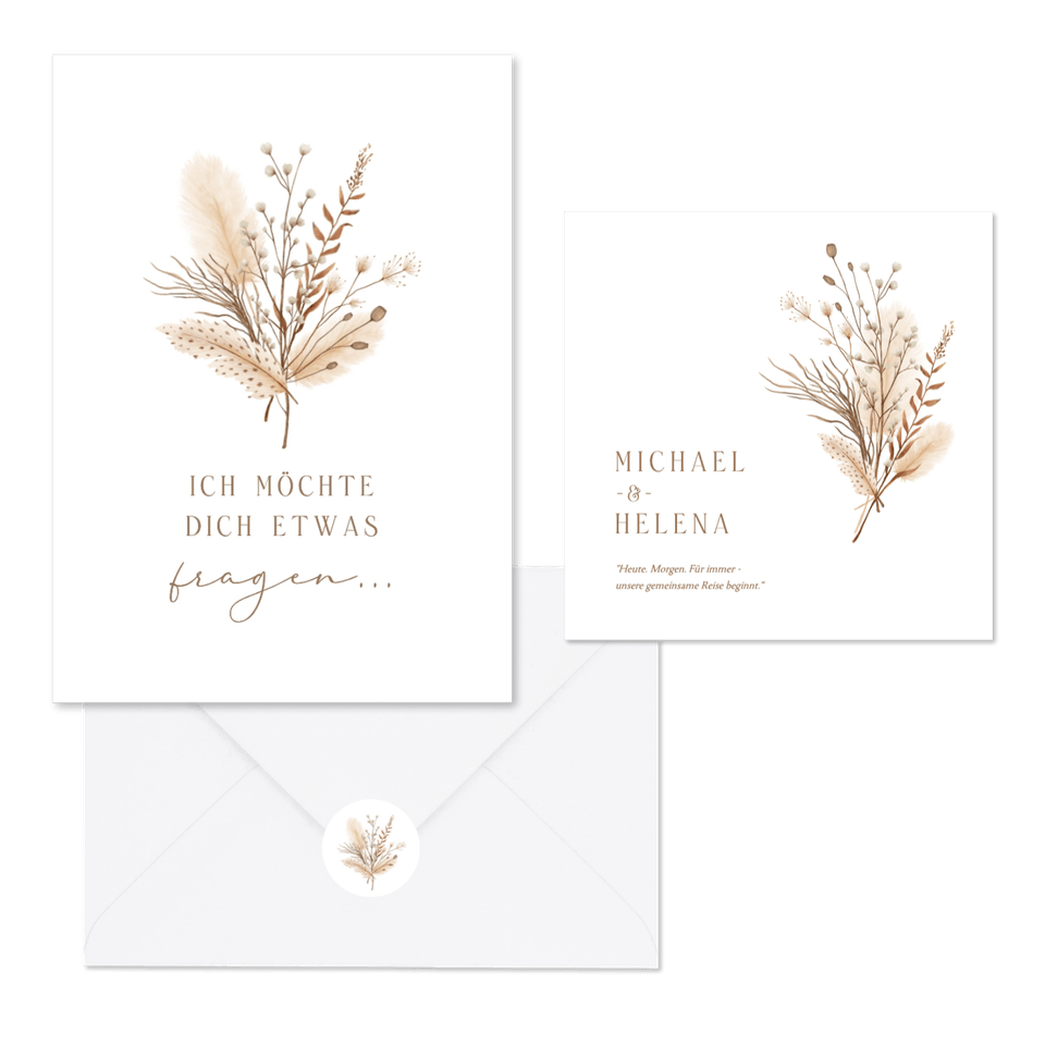 Hochzeit - Bohemien Trockenzweige Strauß