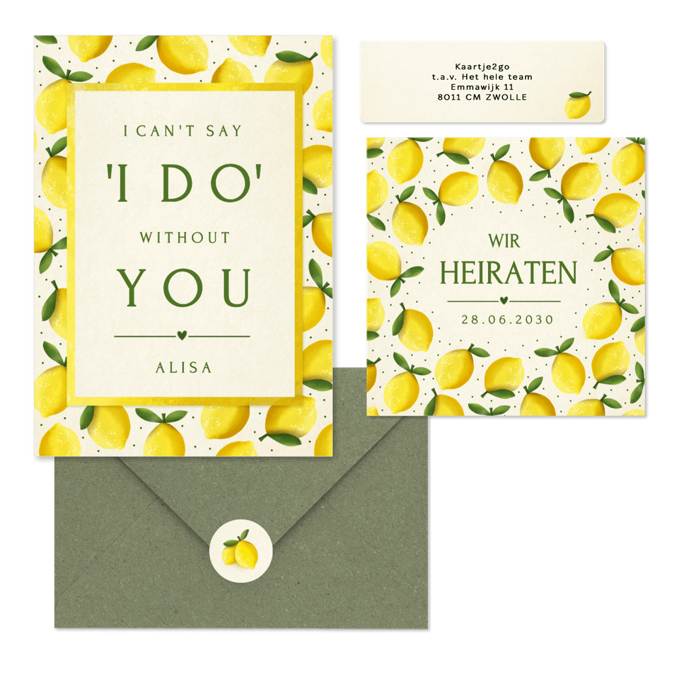 Hochzeit - Zitronen zur Sommerhochzeit